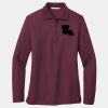 Ladies Silk Touch Long Sleeve Polo Thumbnail